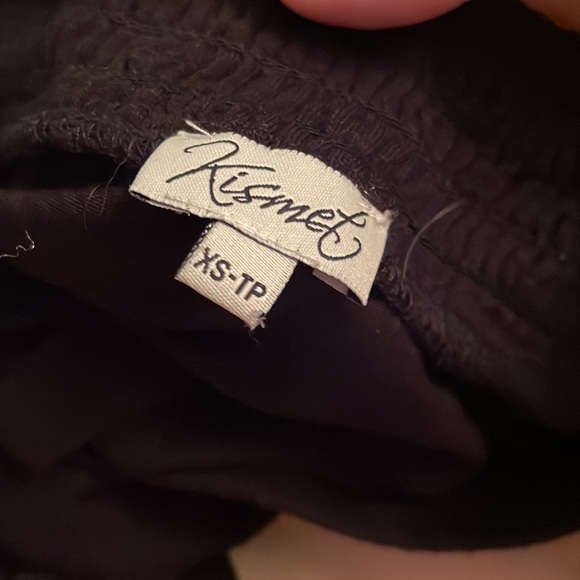 Kismet Black Knee Length Skirt Stretchy Waistband - Picture 3 of 5